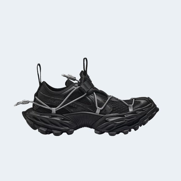 발렌시아가 하이크 스니커즈 블랙 남성용 트레일 스타일 러버 솔 하이탑 슈즈