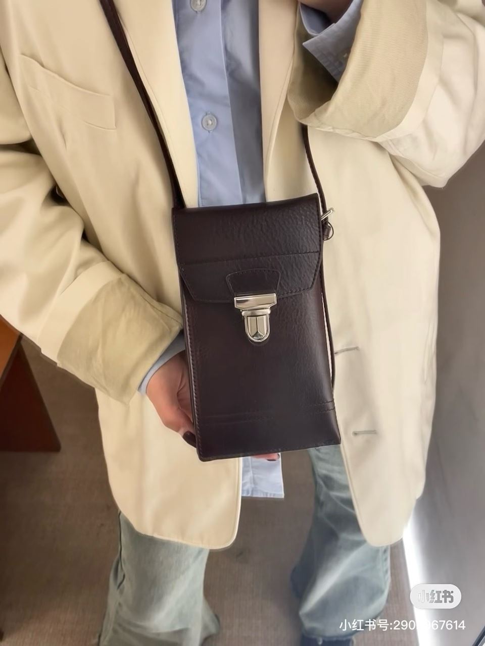 르메르 가죽 기어 숄더백