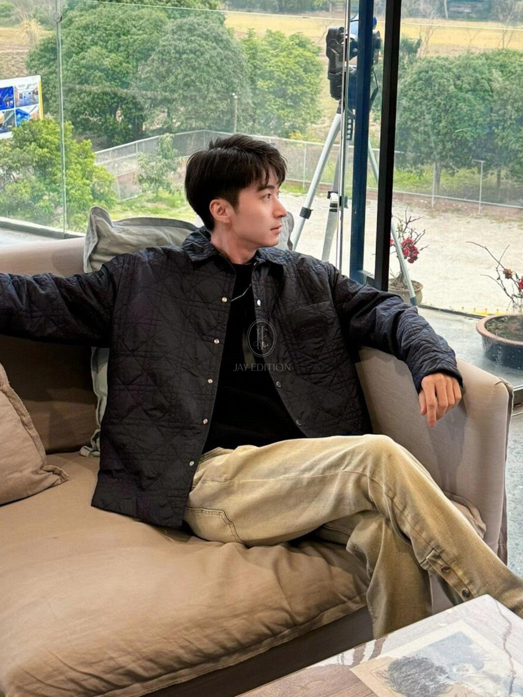 디올 테크니컬 패브릭 까나쥬 오버셔츠