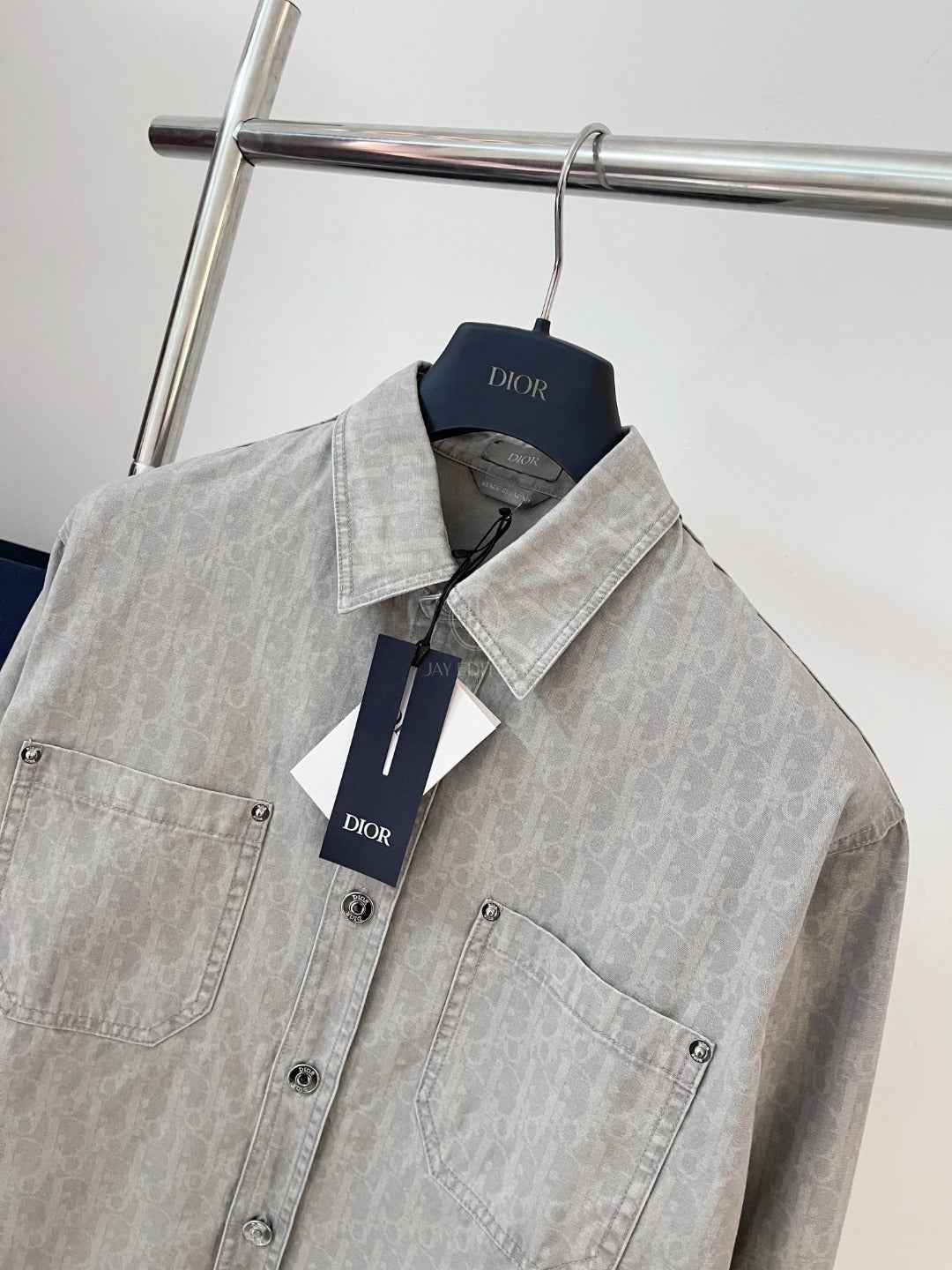 디올 오블리크 데님 셔츠