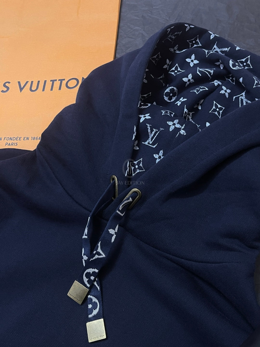 루이비통 코튼 후드티