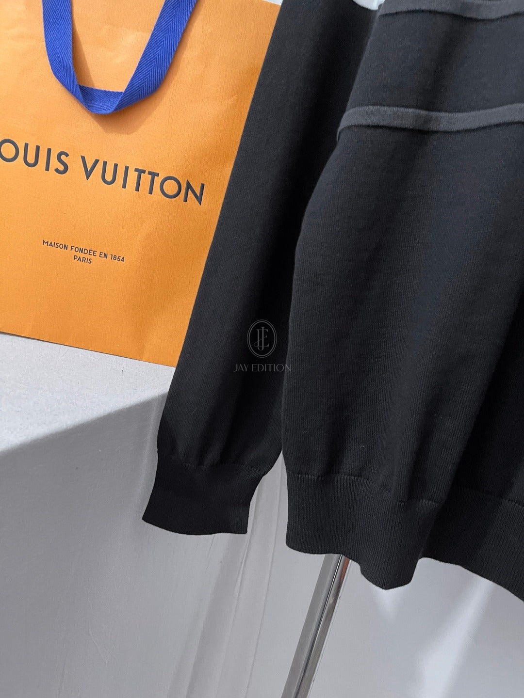 루이비통 모노그램 자카드 롱 슬리브 폴로 셔츠