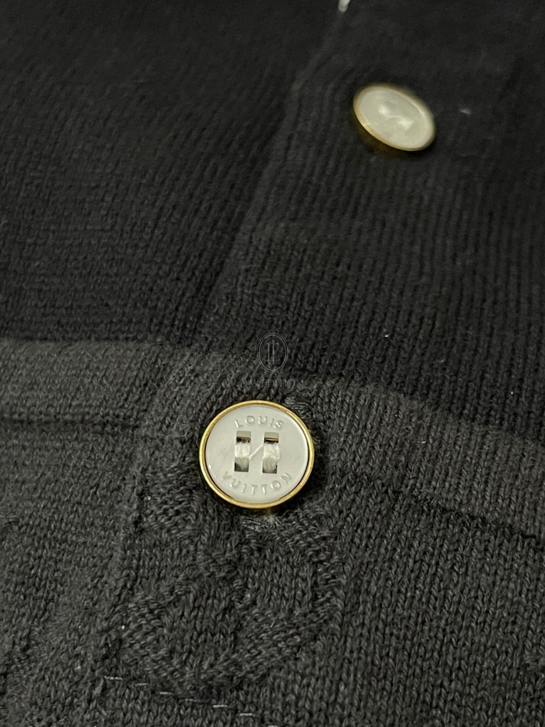 루이비통 모노그램 자카드 롱 슬리브 폴로 셔츠