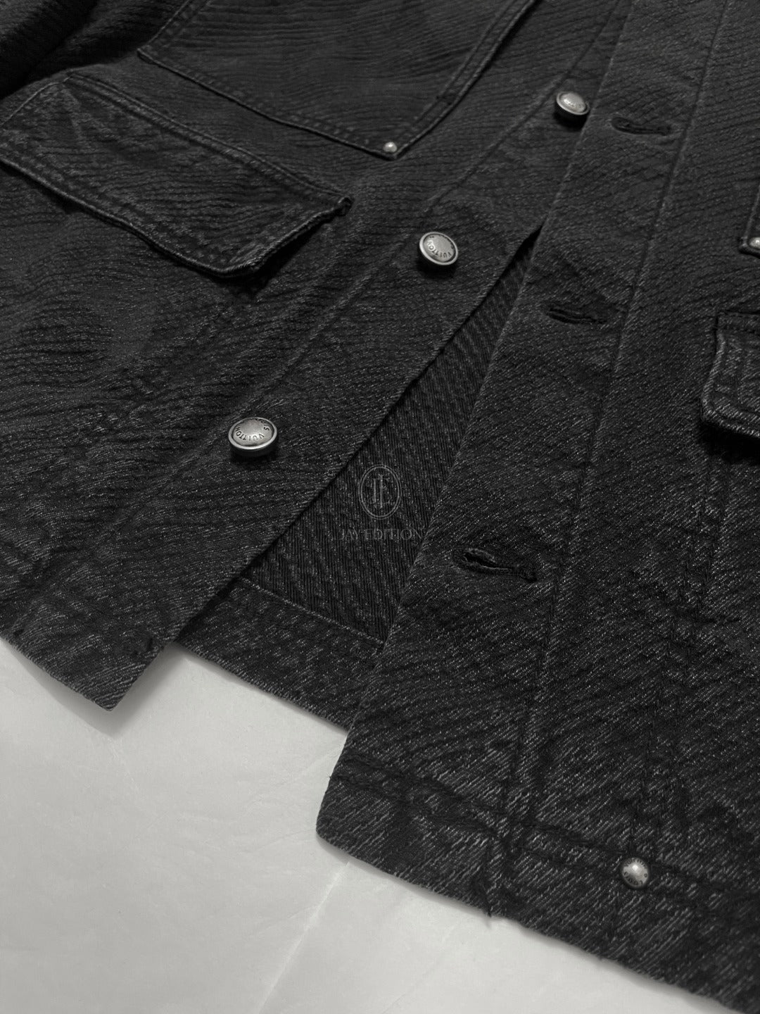 루이비통 쇼트 슬리브드 데님 워크웨어 셔츠