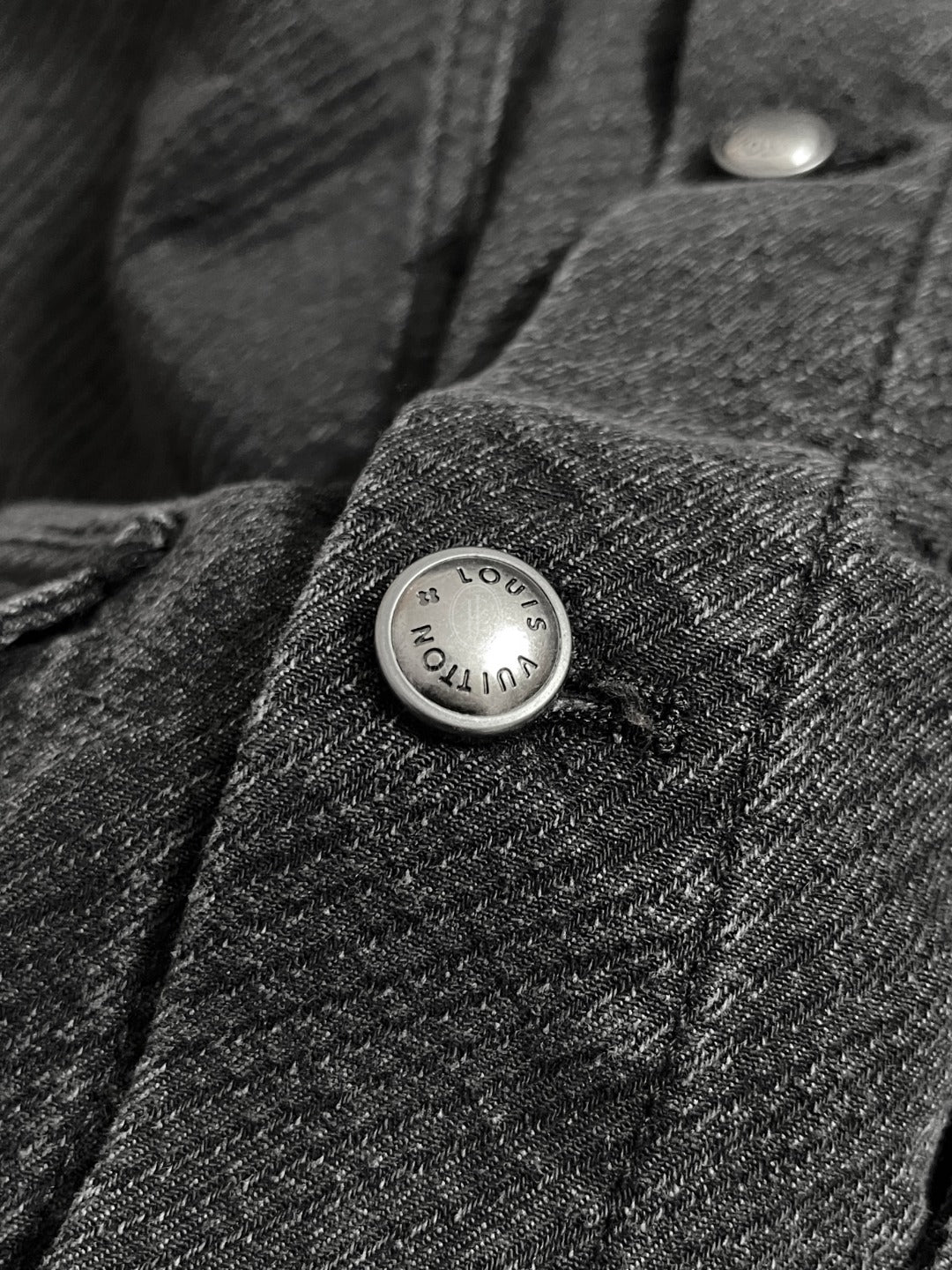 루이비통 쇼트 슬리브드 데님 워크웨어 셔츠