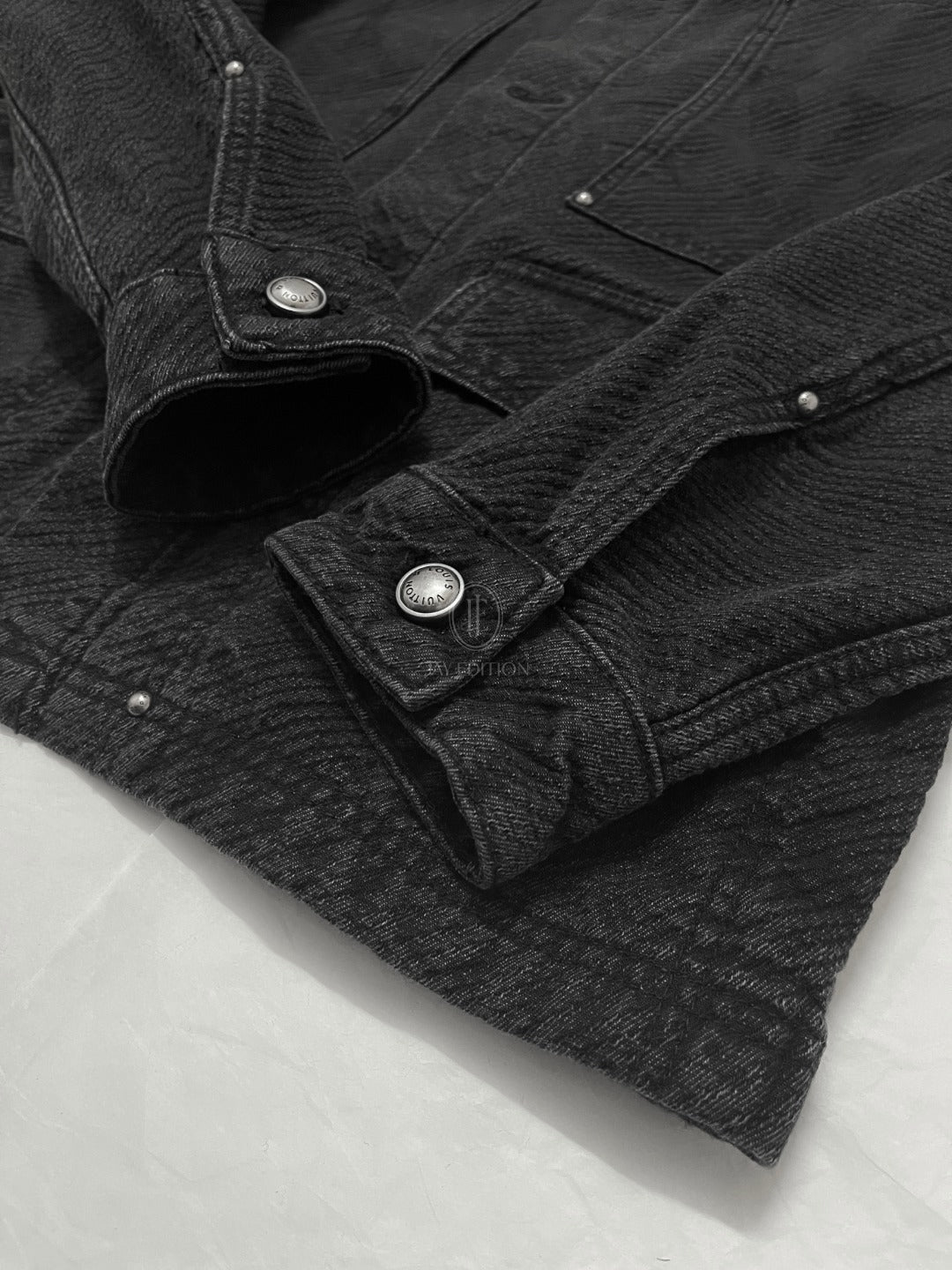 루이비통 쇼트 슬리브드 데님 워크웨어 셔츠