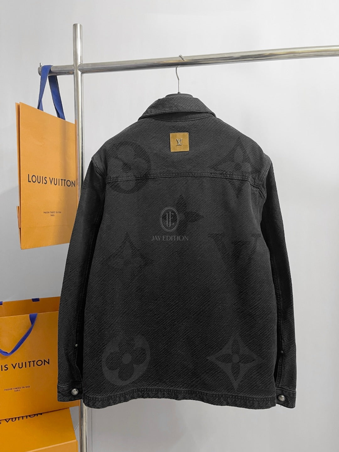 루이비통 쇼트 슬리브드 데님 워크웨어 셔츠