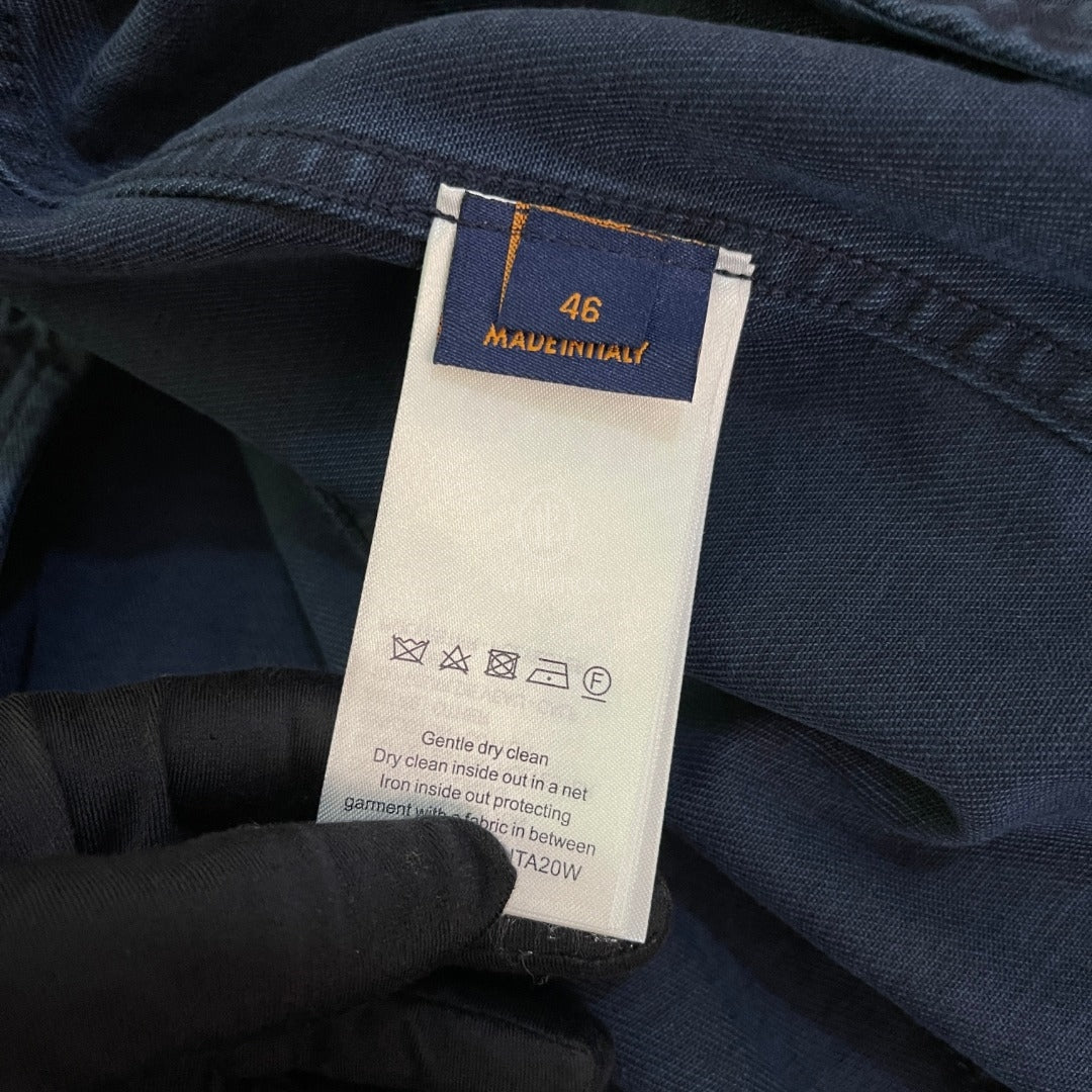 루이비통 가먼트 다이드 데님 타입 트러커 자켓