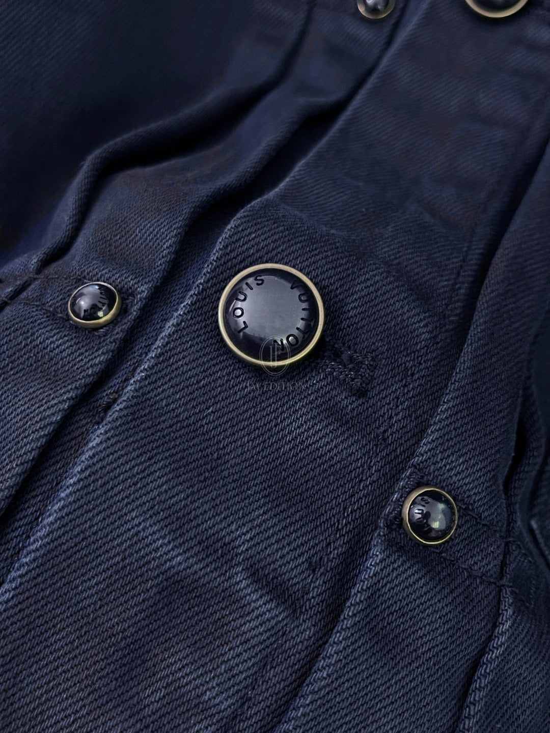 루이비통 가먼트 다이드 데님 타입 트러커 자켓