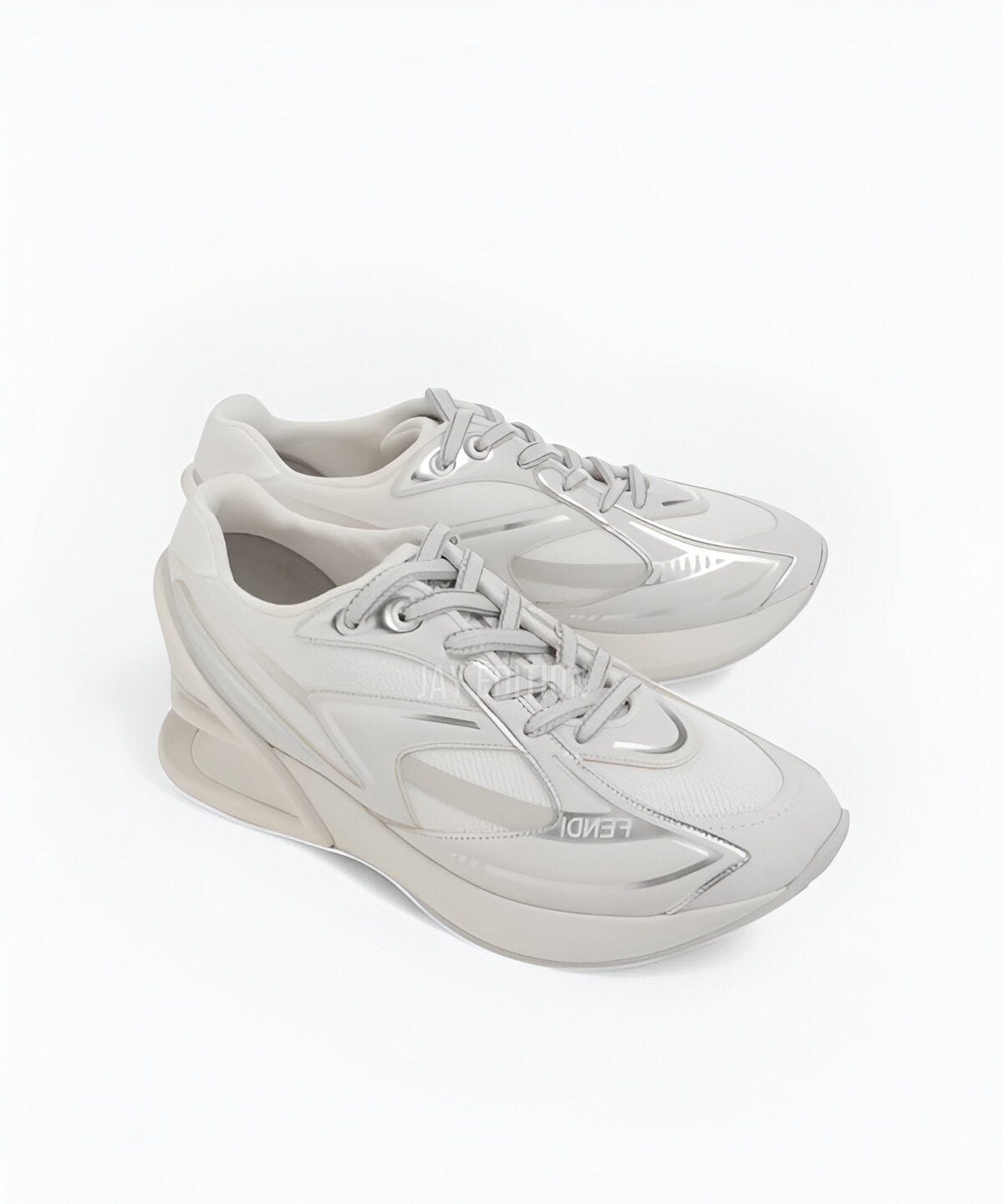 펜디 퍼스트 1 스니커즈 미니멀한 디자인 F 로고 디테일 고급 가죽 어퍼