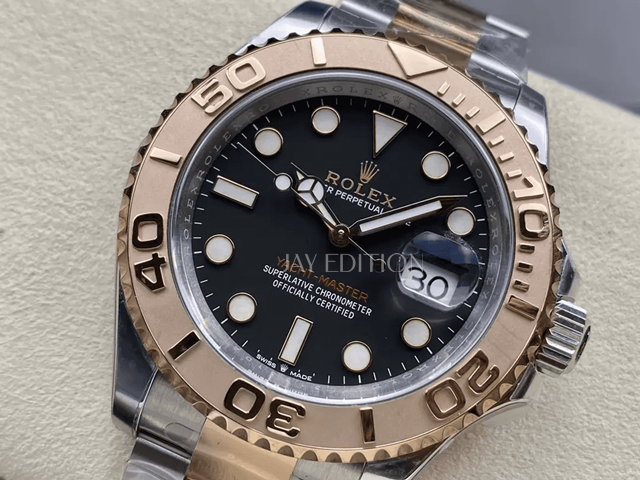 롤렉스 요트마스터 로즈골드 브라운 다이얼 콤비