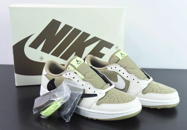 나이키 조던1 x 트래비스 스캇 레트로 로우 골프 NRG 뉴트럴 올리브