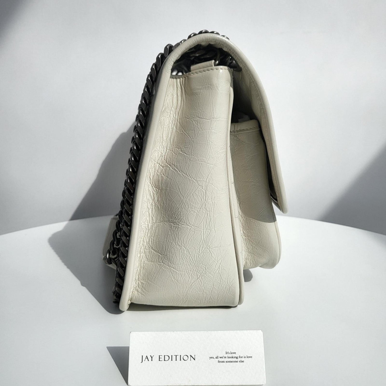 생로랑 니키백 미디움 빈티지 레더