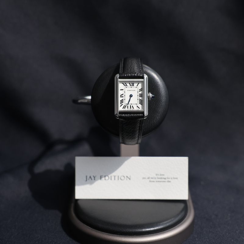 까르띠에 탱크 머스트 레더스트랩