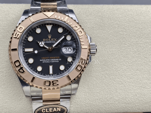 롤렉스 요트마스터 로즈골드 브라운 다이얼 콤비
