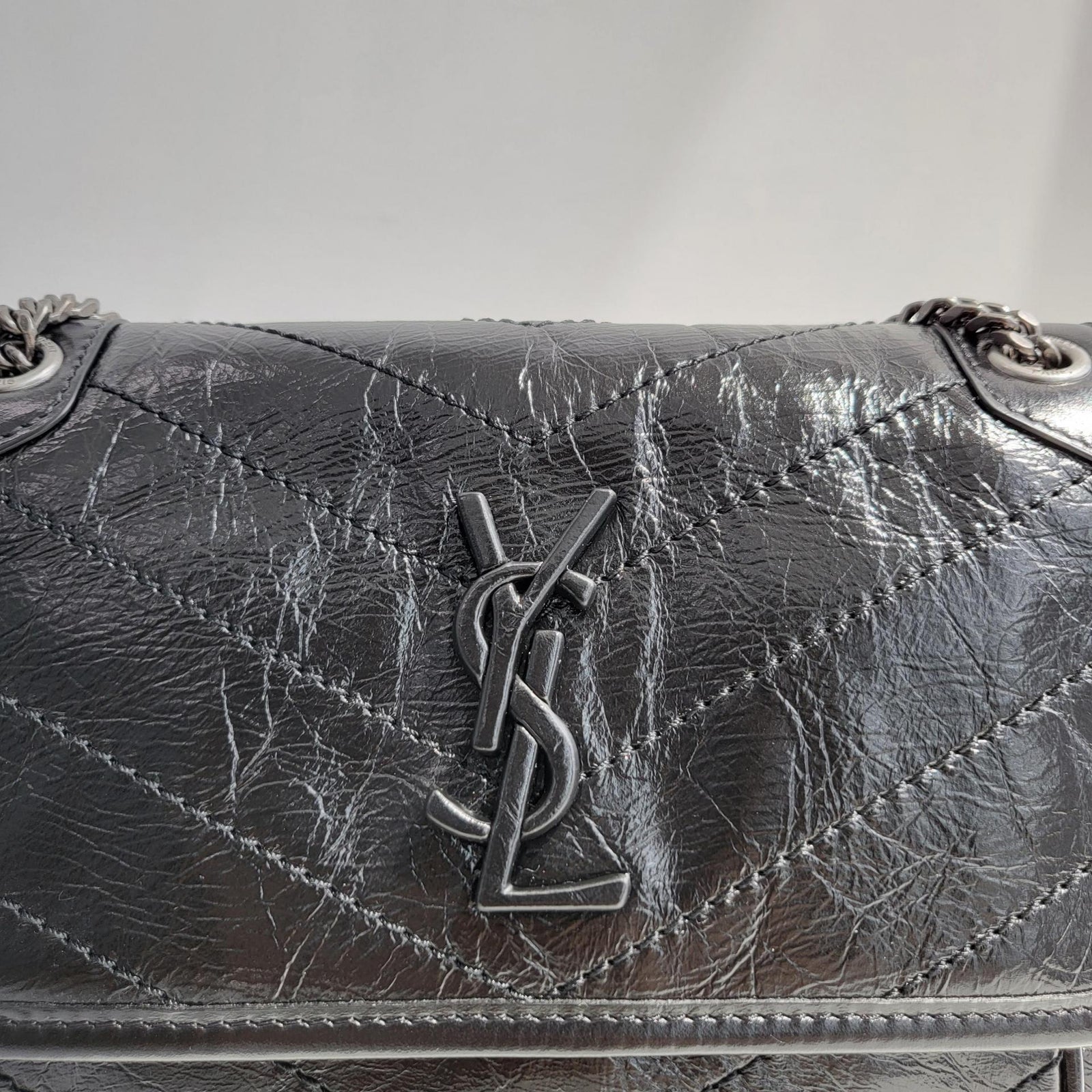 생로랑 니키백 베이비 빈티지 레더