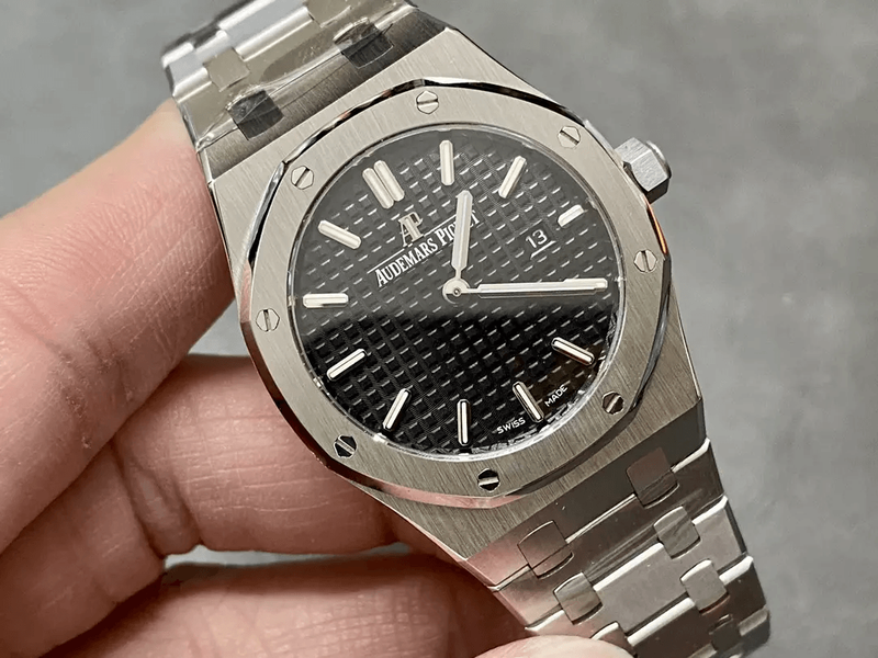 오데마피게 로얄오크 67651 스틸 검판 (33mm,쿼츠)