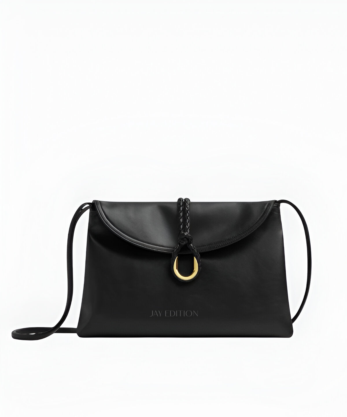 보테가 베네타 리베르타 숄더백 미디움 캘프스킨 더블 플랩 코일 코드 잠금 디자인