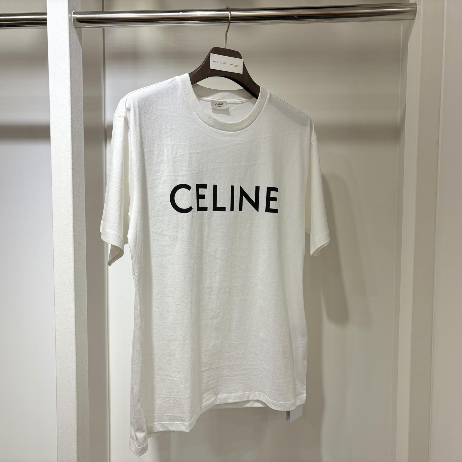 1% 셀린느 코튼 저지 루즈 티셔츠