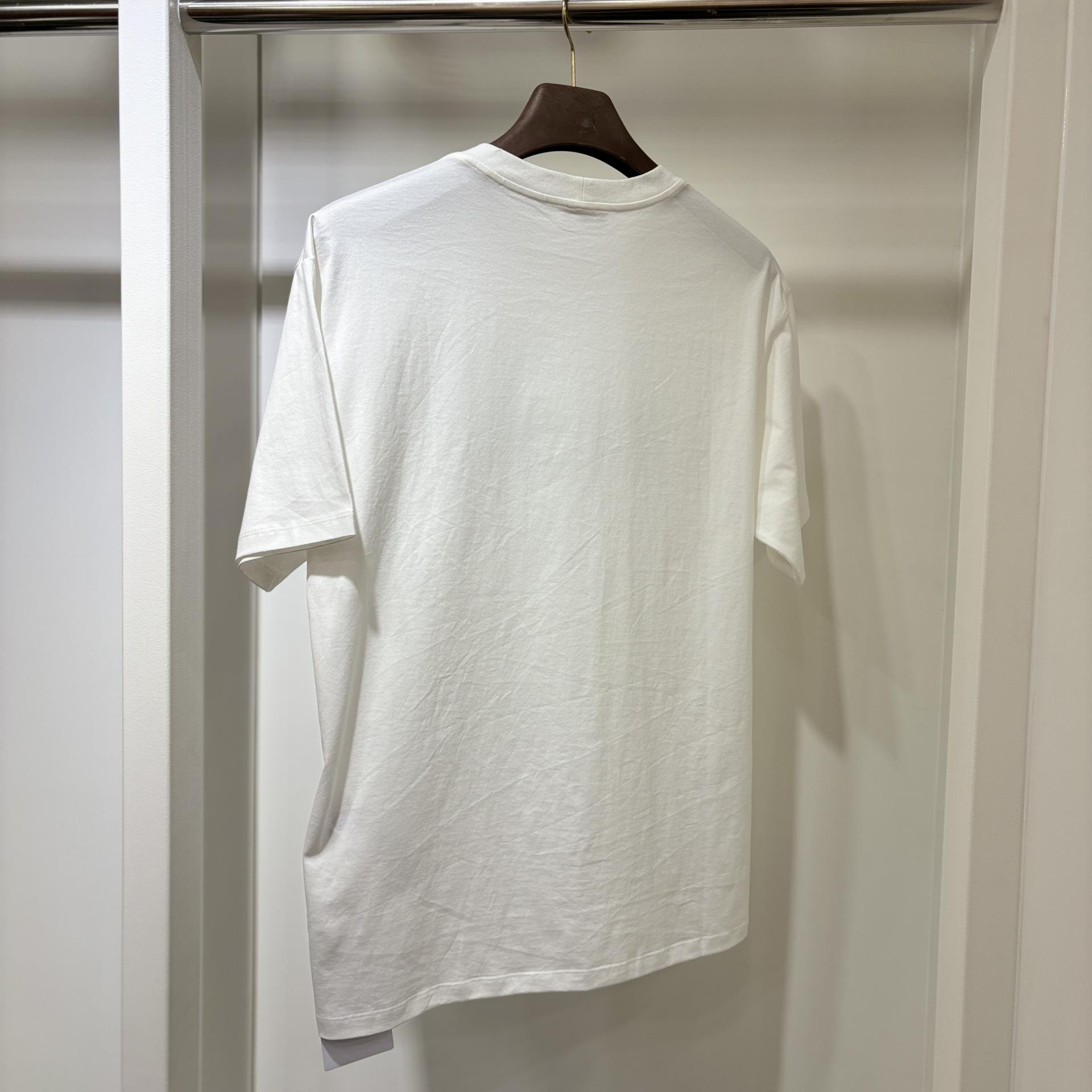 1% 셀린느 코튼 저지 루즈 티셔츠