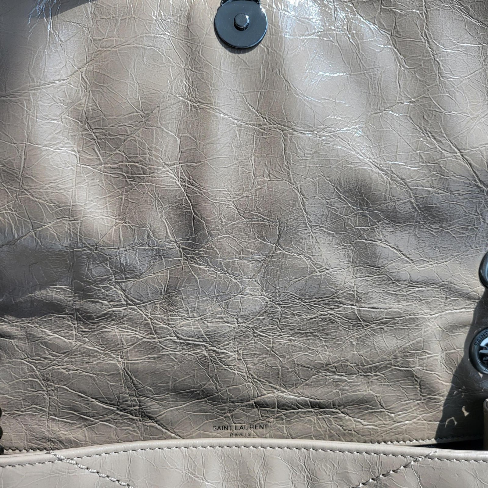 생로랑 니키백 미디움 빈티지 레더