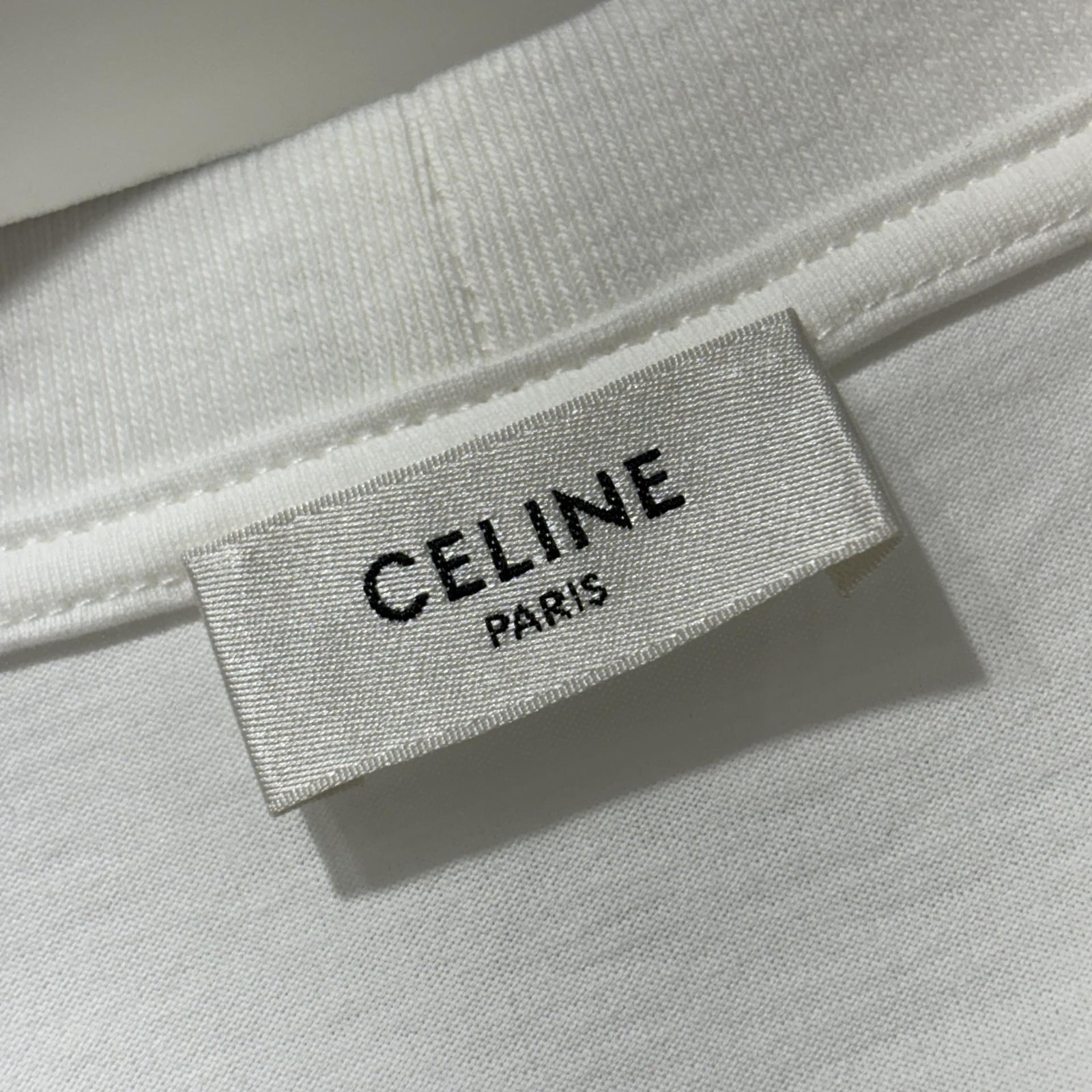 1% 셀린느 코튼 저지 루즈 티셔츠