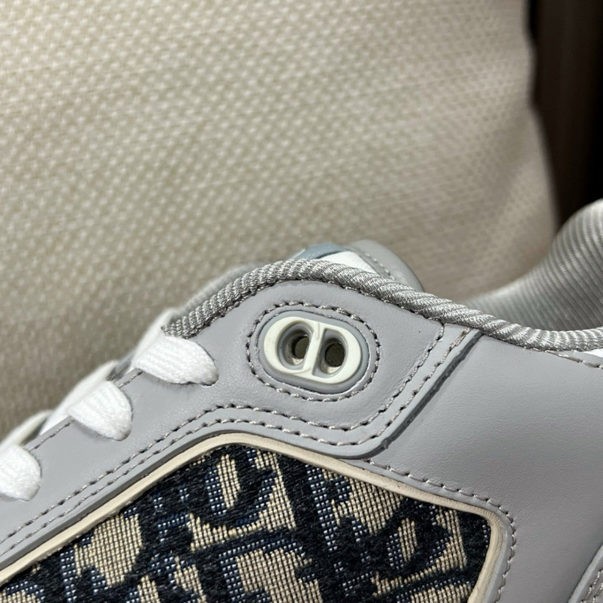 디올 B27 업타운 로우탑 스니커즈 오블리크 자카드