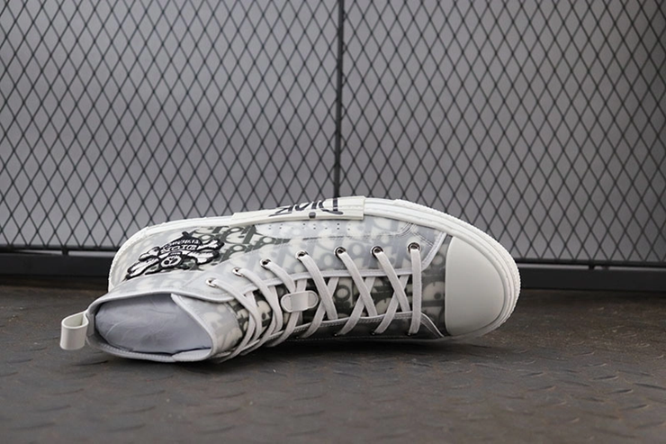 디올 x 숀 B23 하이 오블리크 캔버스 꿀벌 자수 패치