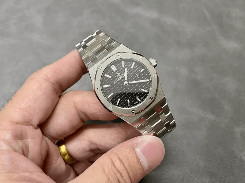 오데마피게 로얄오크 67651 스틸 검판 (33mm,쿼츠)