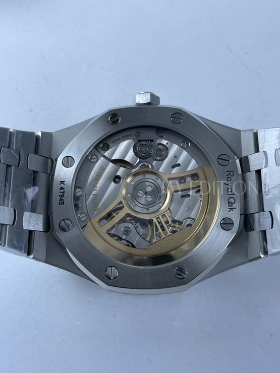 오데마피게 로얄오크 15500 스틸 블랙 다이얼