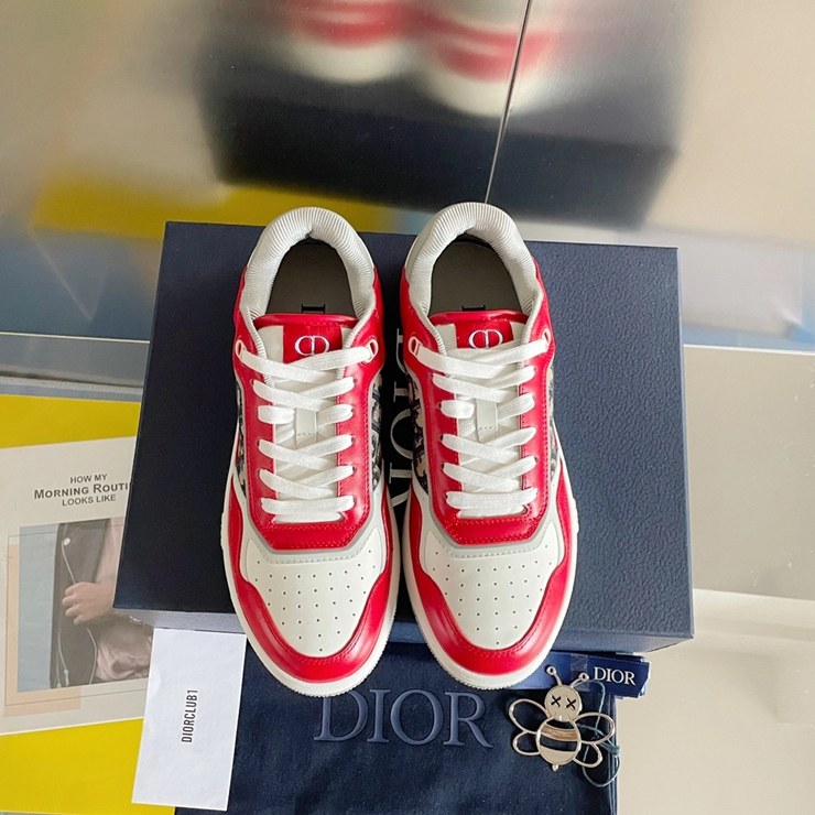 디올 B27 업타운 로우탑 스니커즈 오블리크 자카드