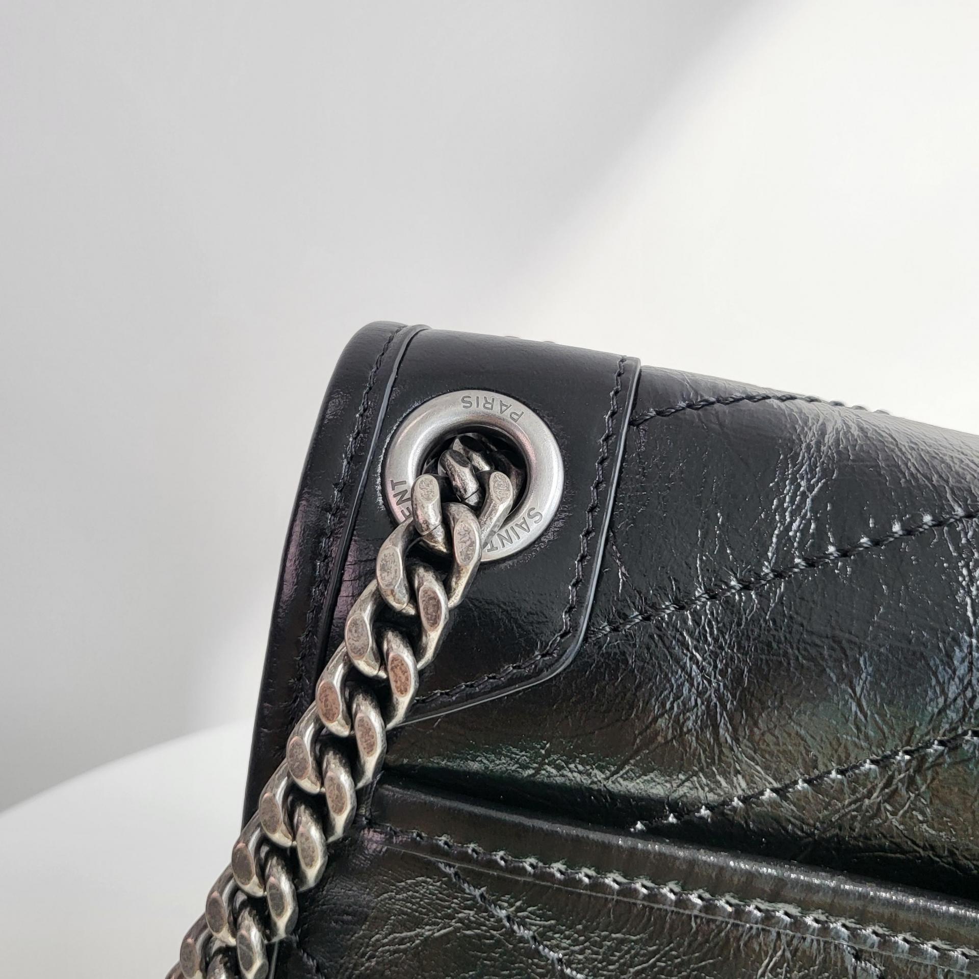 생로랑 니키백 미디움 빈티지 레더