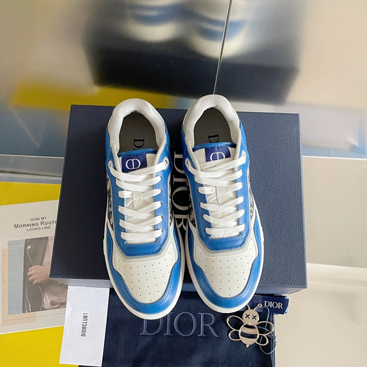 디올 B27 업타운 로우탑 스니커즈 오블리크 자카드