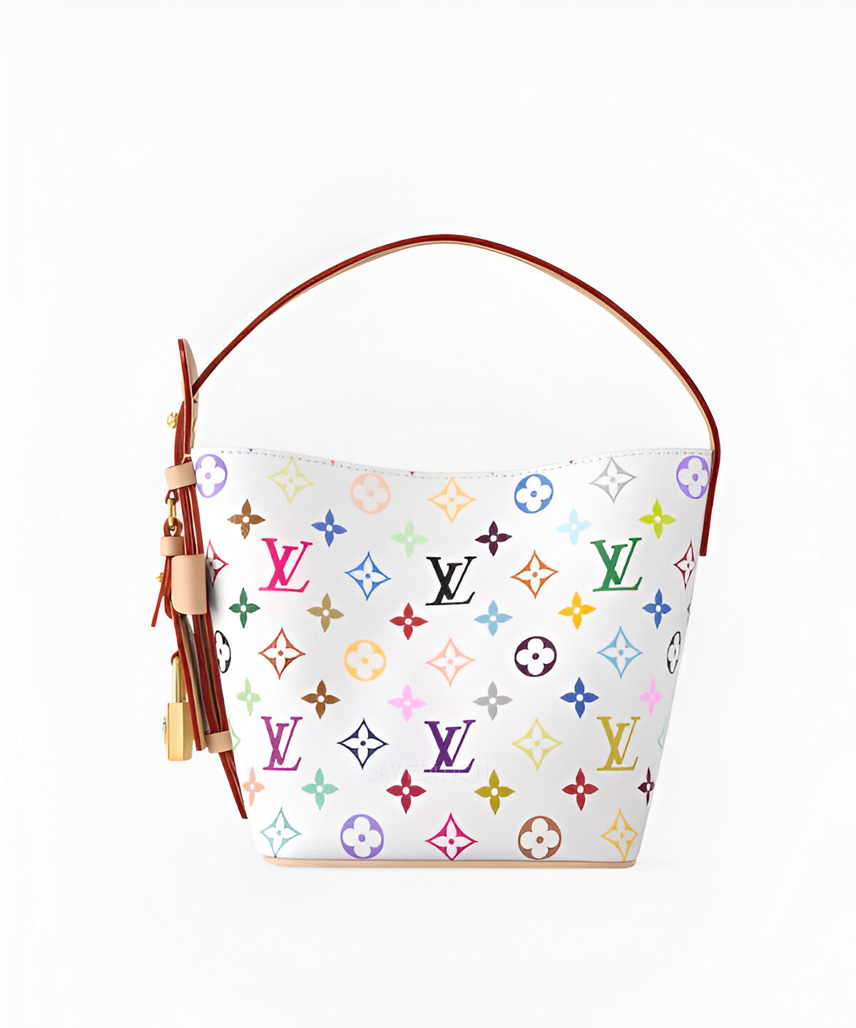 루이비통 무라카미 올인 BB 멀티컬러 모노그램 패턴과 가볍고 실용적인 실루엣이 조화를 이루는 다카시 무라카미 한정판 미니 토트백
