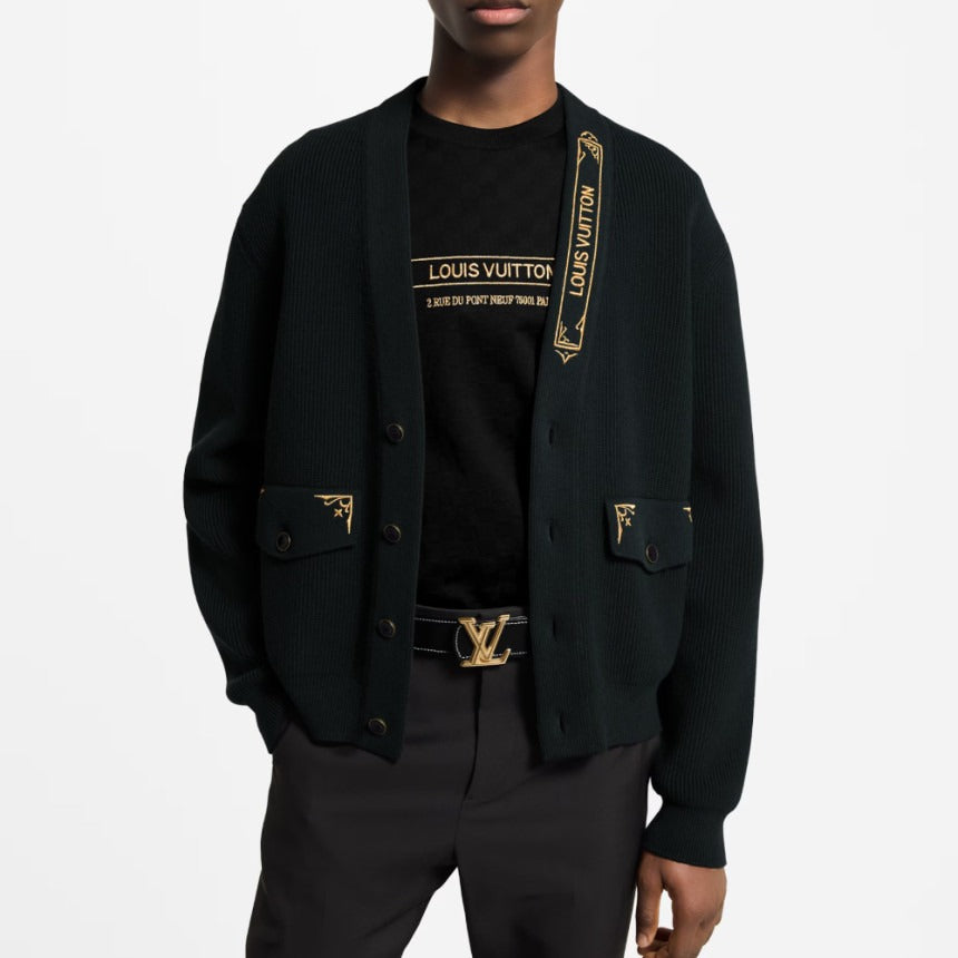 루이비통 엠브로이더드 시그니처 가디건