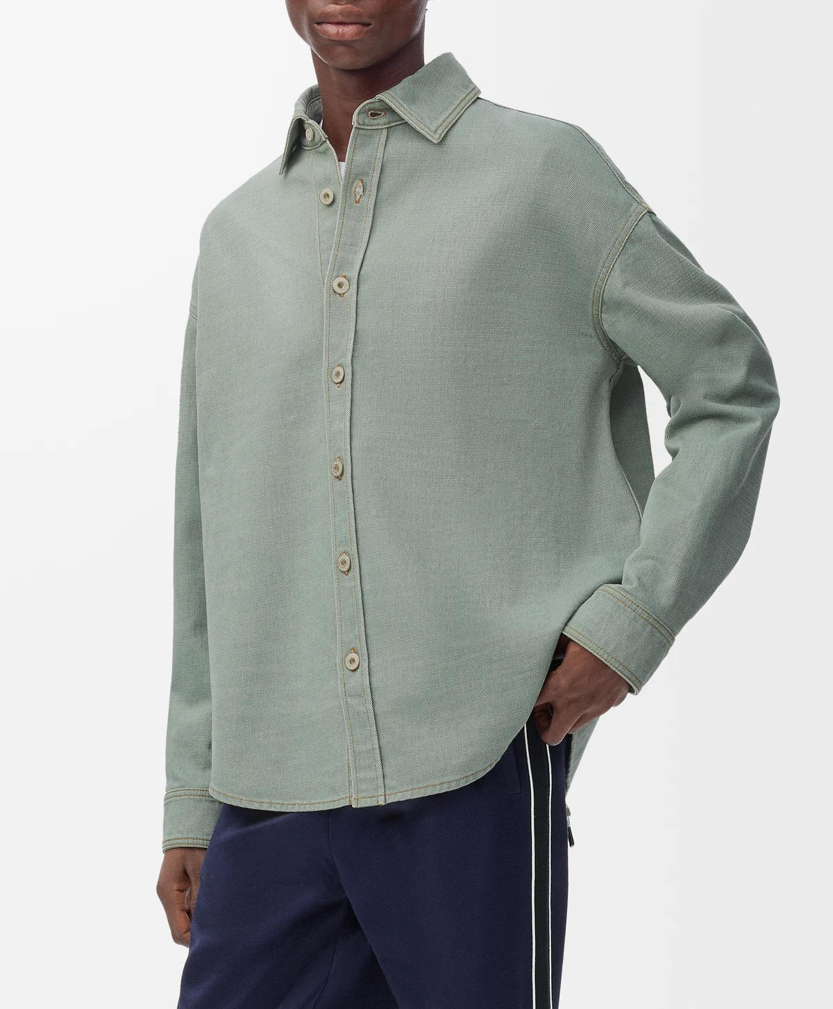 로에베 데님 셔츠