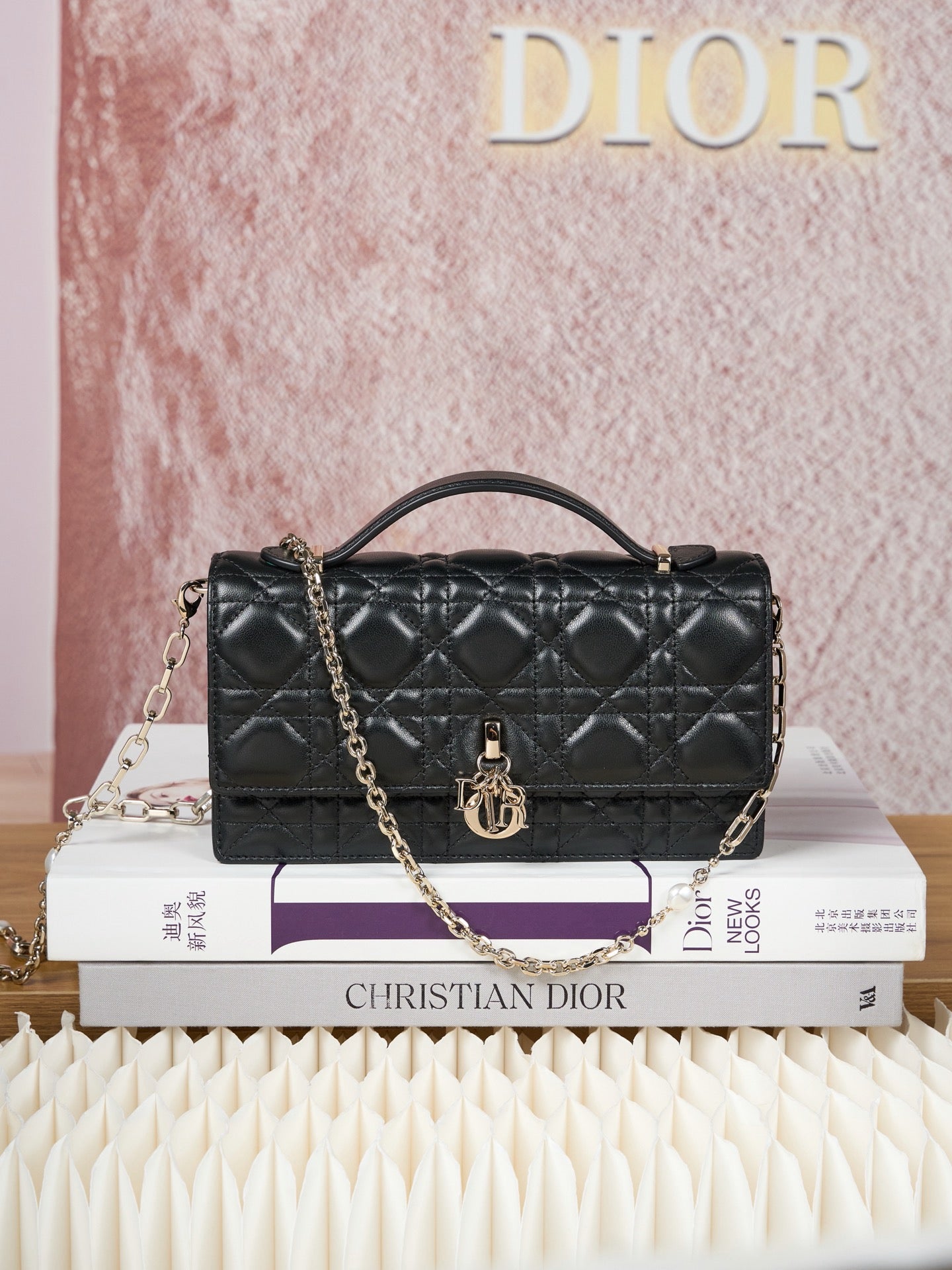 디올 미스 디올 탑핸들 미니 크로스백