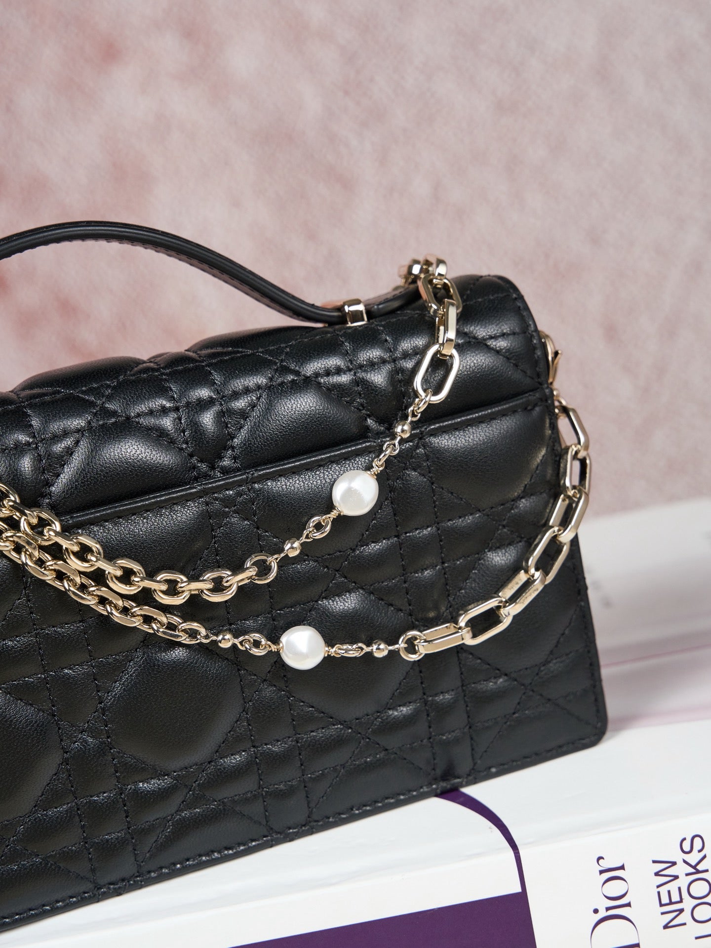 디올 미스 디올 탑핸들 미니 크로스백