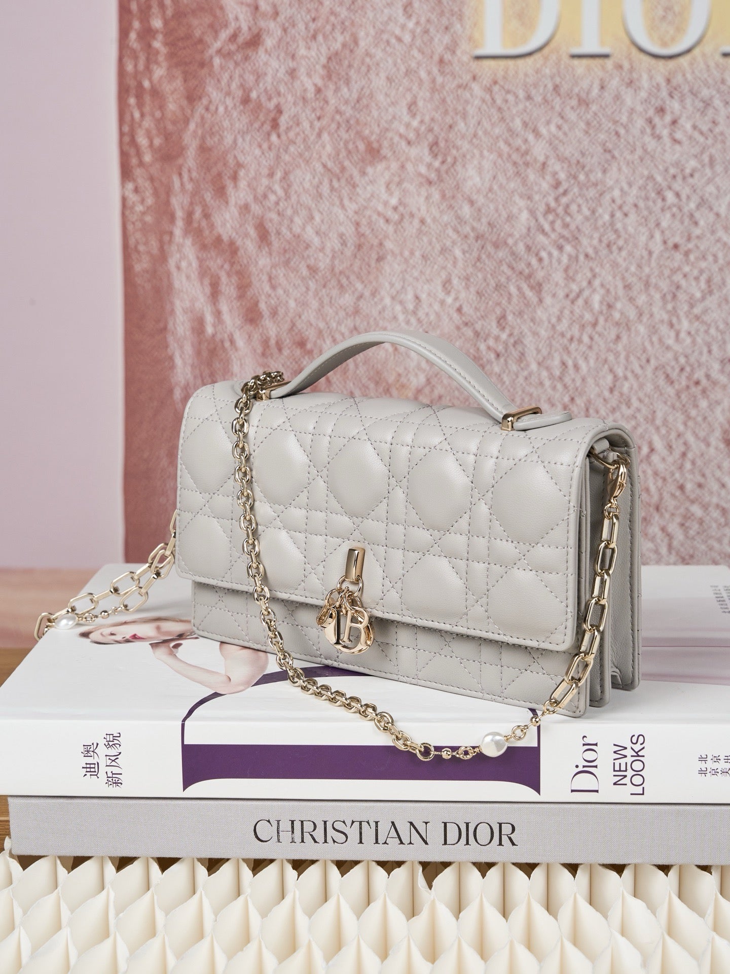 디올 미스 디올 탑핸들 미니 크로스백