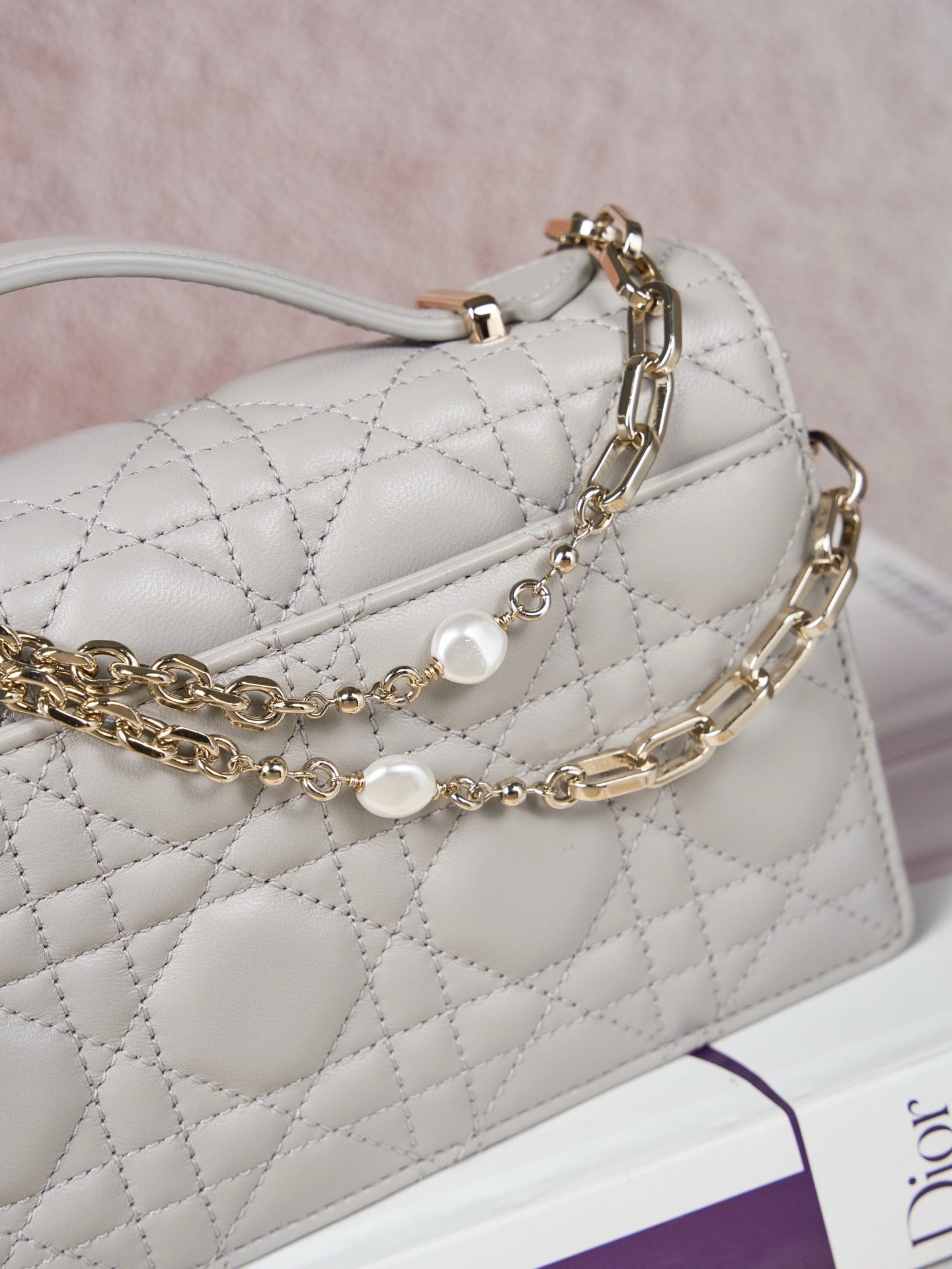 디올 미스 디올 탑핸들 미니 크로스백