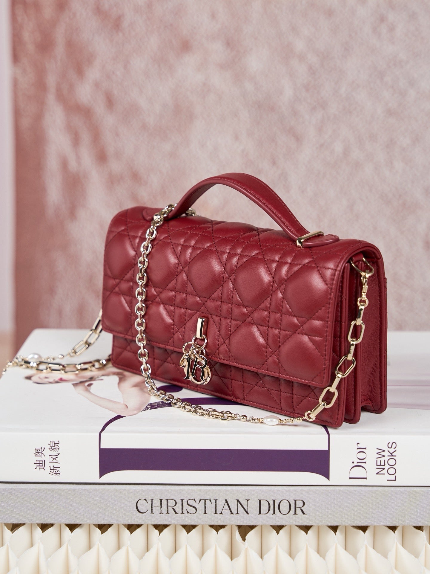 디올 미스 디올 탑핸들 미니 크로스백