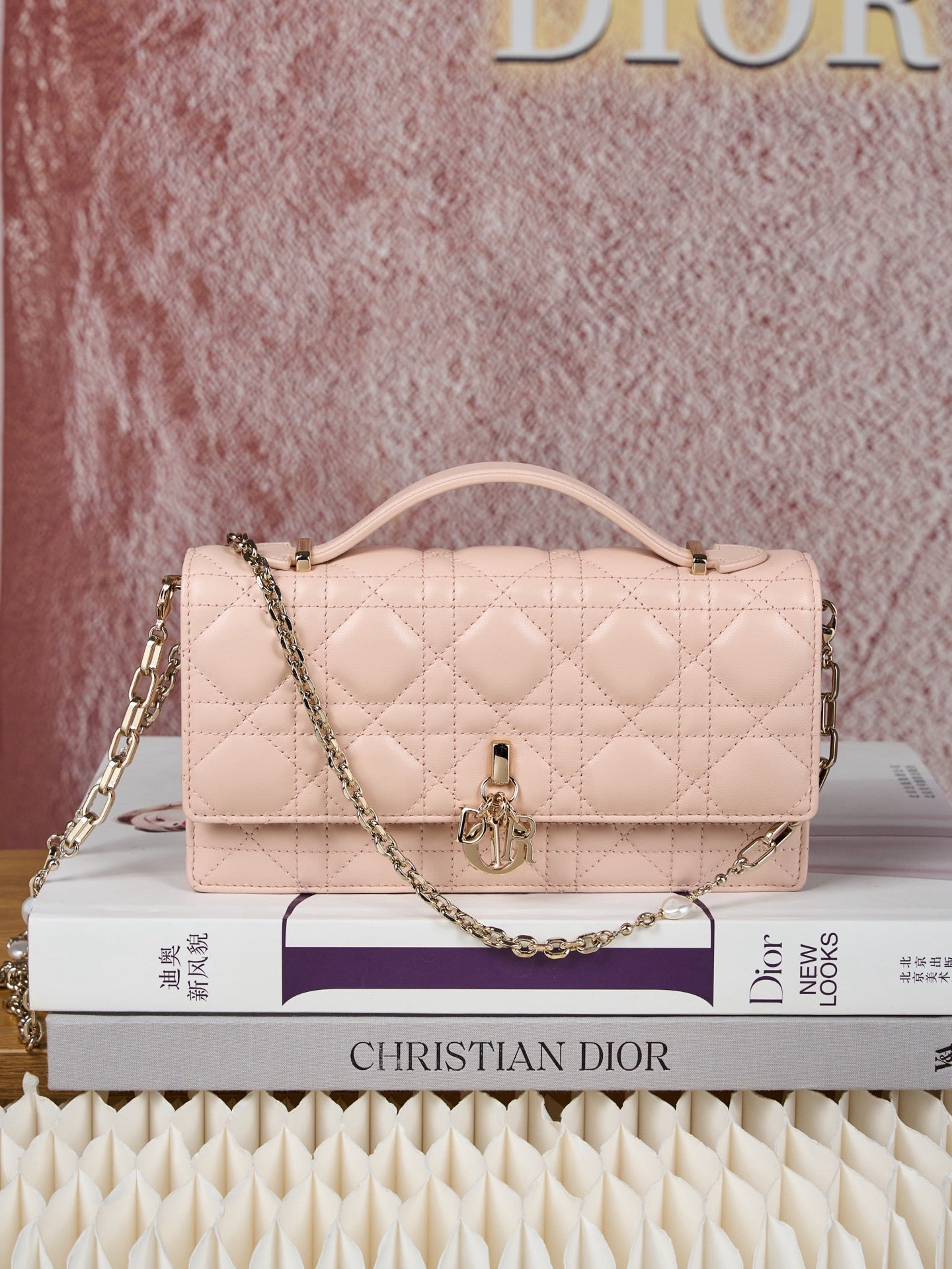 디올 미스 디올 탑핸들 미니 크로스백