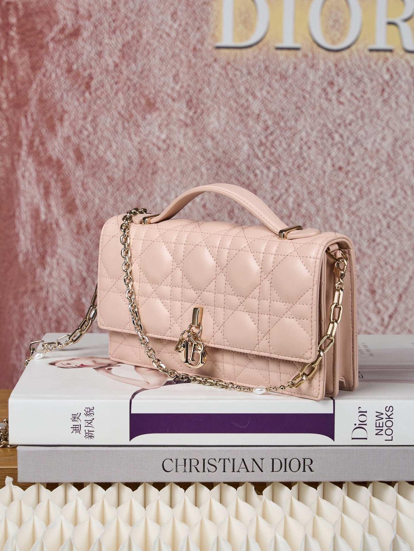 디올 미스 디올 탑핸들 미니 크로스백