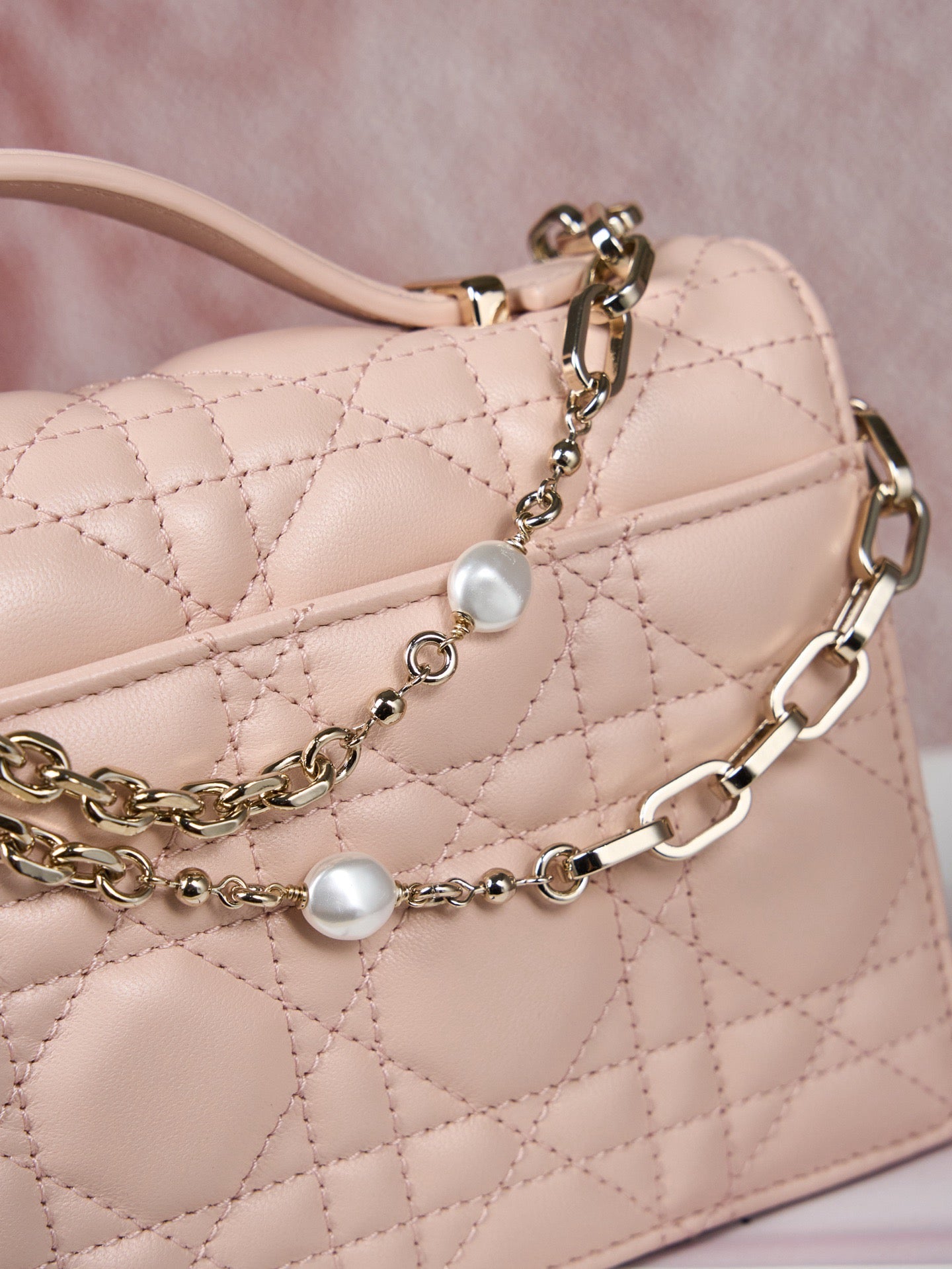 디올 미스 디올 탑핸들 미니 크로스백