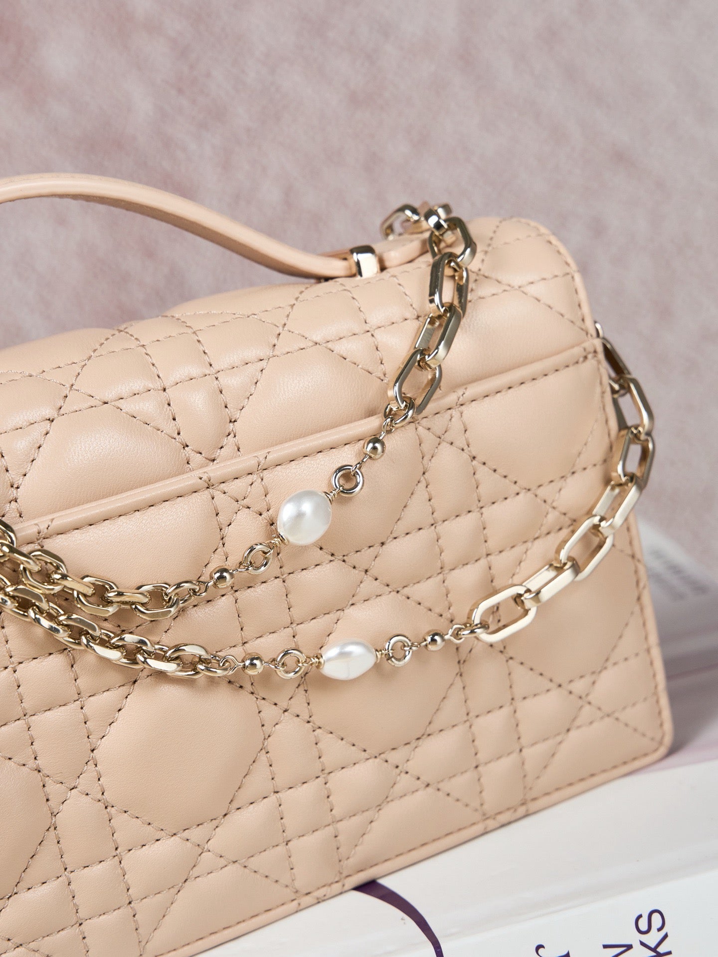 디올 미스 디올 탑핸들 미니 크로스백