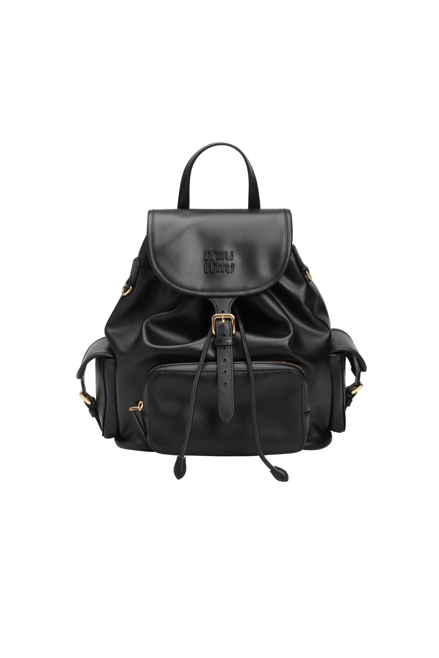 미우미우 드로스트링 백팩 미디움 (레더)