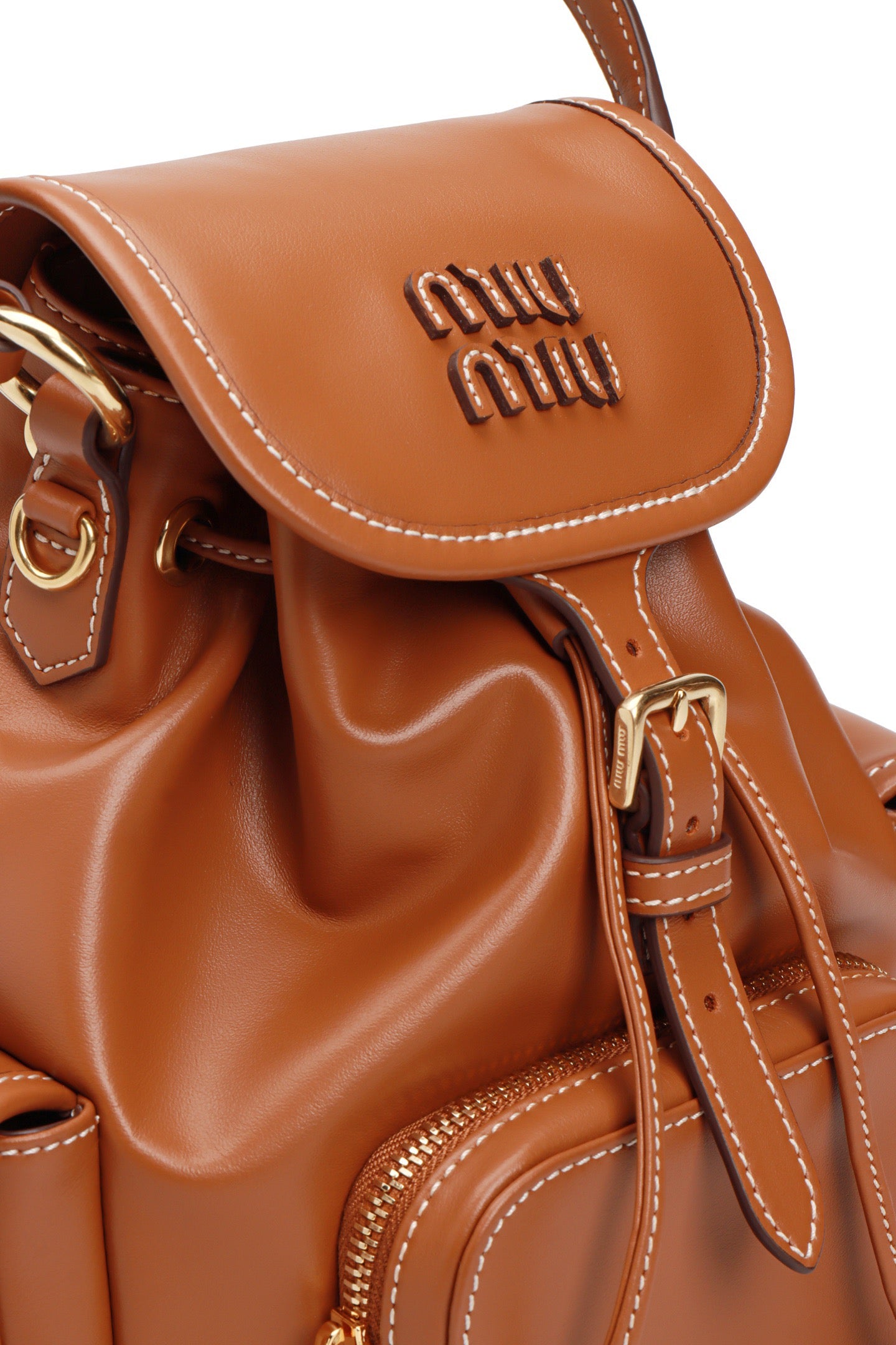 미우미우 가죽 백팩