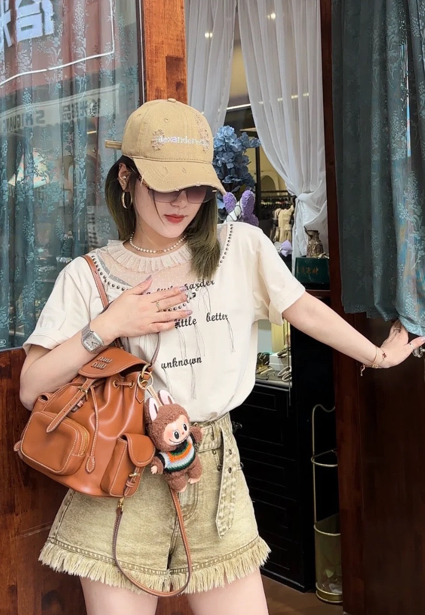 미우미우 가죽 백팩