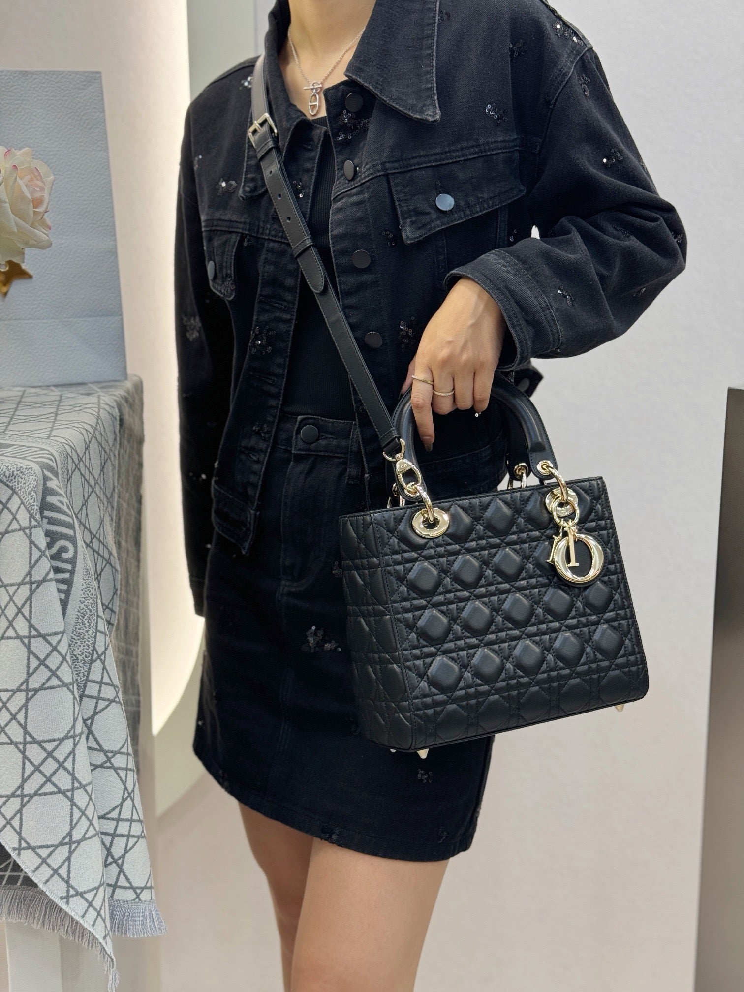 디올 레이디백 미디움