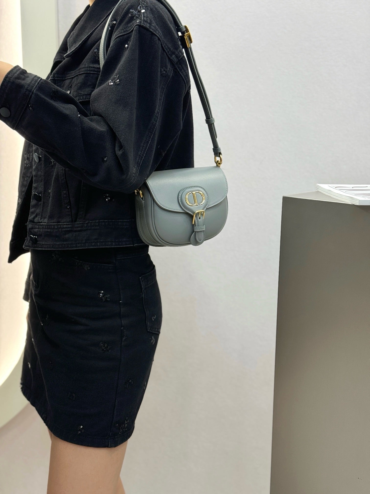 디올 바비백 레더 스몰,미디움